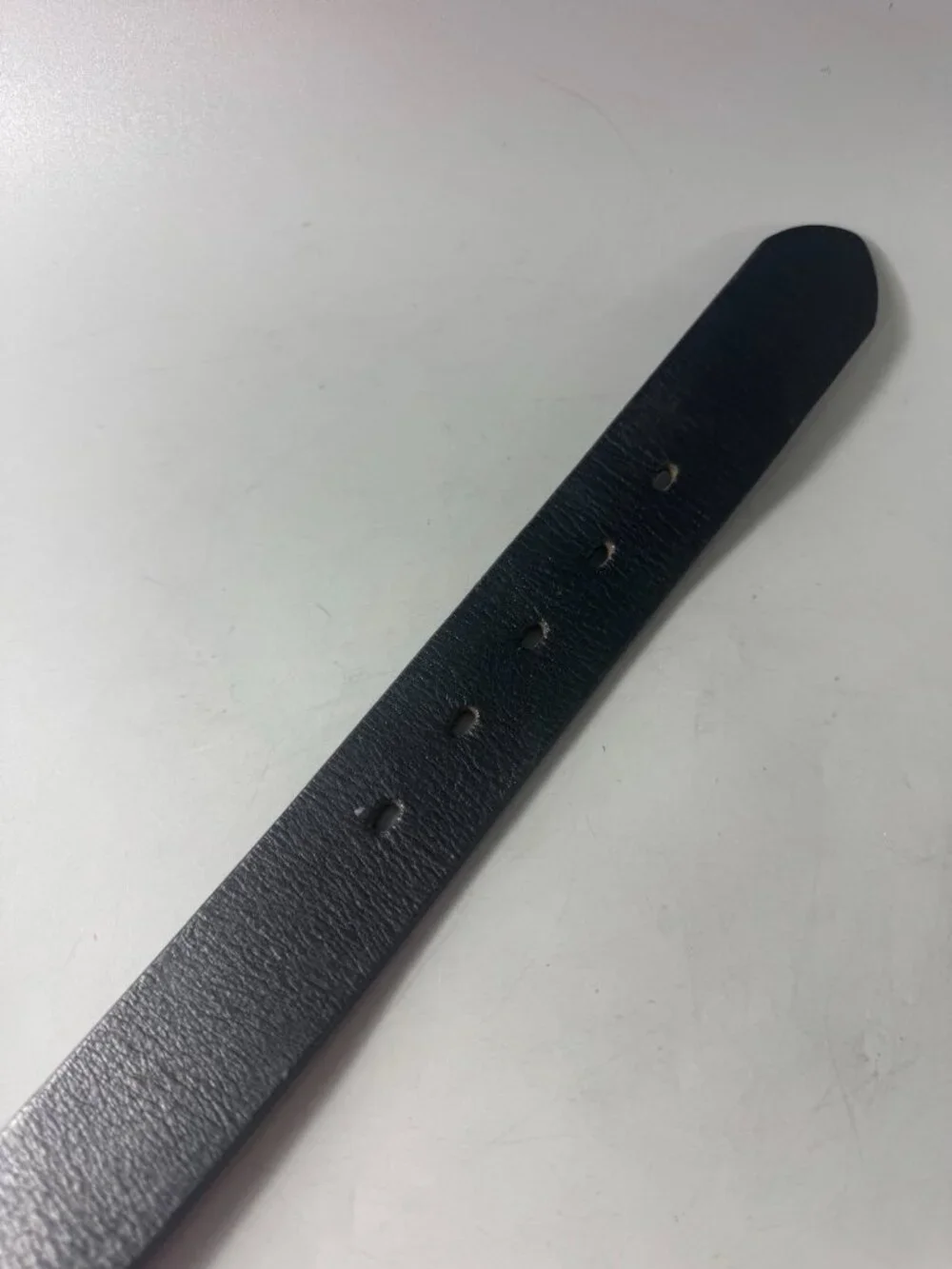 Armani Exchange Black Leather Belt, Size 28